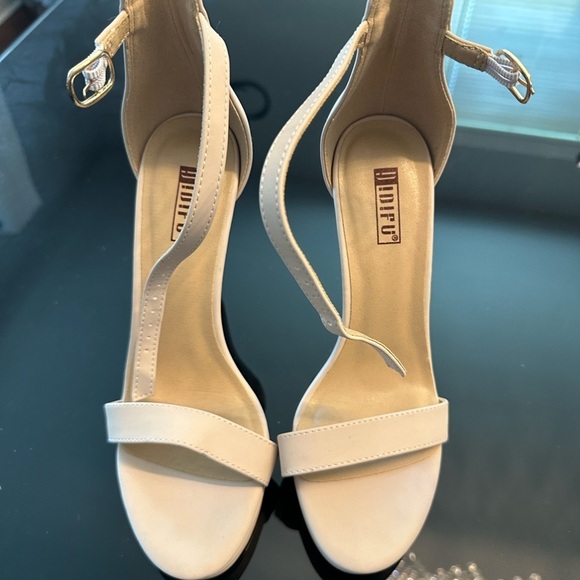 IDIFU Shoes - Elegant Beige High Heels by